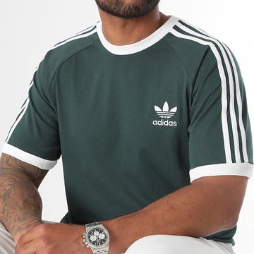 Adidas Originals - Camiseta 3 Rayas IY8720 Verde Oscuro