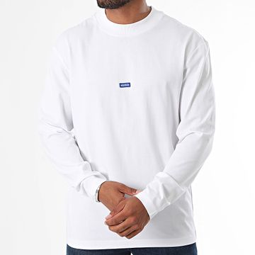 Hugo Azul - Camiseta de manga larga Nilongti 50519962 Blanco