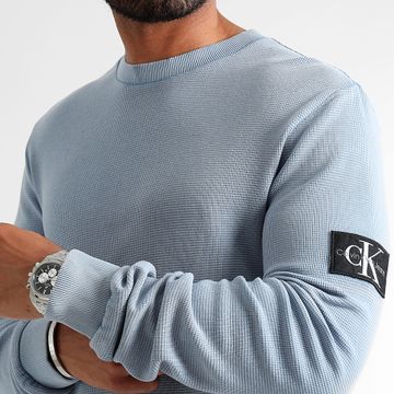 Calvin Klein - Crewneck Waffle Sweat 5496 Azul claro