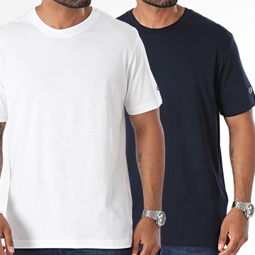 Champion - Juego De 2 Camisetas 220267 Blanco Azul Marino