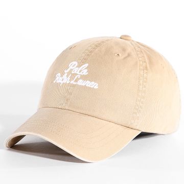 Polo Ralph Lauren - Gorra Beige Bordada con Logotipo