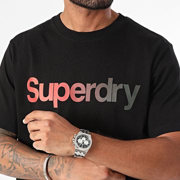 Superdry - Camiseta Core Logo Fade M1012031A Negro