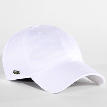Lacoste - Gorra Cocodrilo Bordada Logo Lateral Blanco