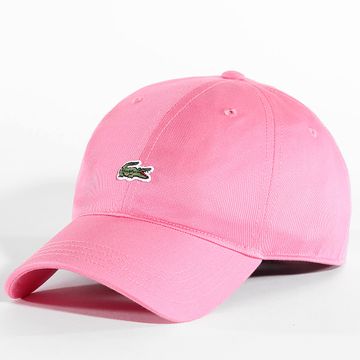 Lacoste - Gorra Centro Logotipo Bordado Cocodrilo Rosa
