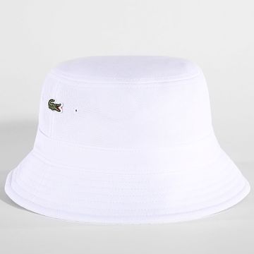 Lacoste - Bob Logo Cocodrilo Bordado Blanco