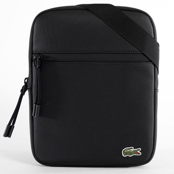 Lacoste - Bolso Logo Cocodrilo Bordado Negro