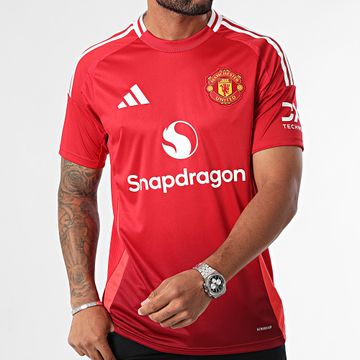 Adidas Performance - Camiseta de fútbol Manchester United Red Stripe IU1397