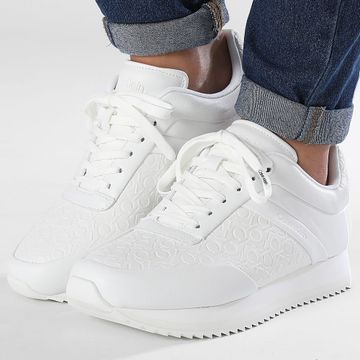 Calvin Klein - Zapatillas Mujer Runner Lace Up Mono Mix 2215 Blanco