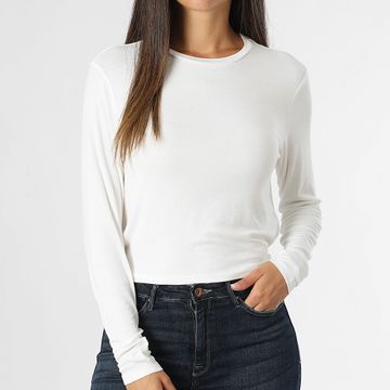 Only - Como Women's Long Sleeve Tee Blanco