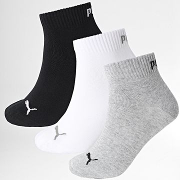 Puma - Lote de 3 pares de calcetines 701230337 Negro Gris Blanco