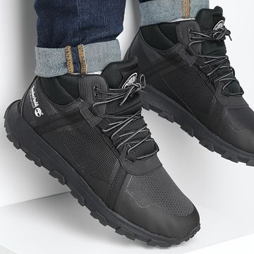 Timberland - Winsor Trail Mid Lace Impermeable Zapatillas A41W7 Negro Malla