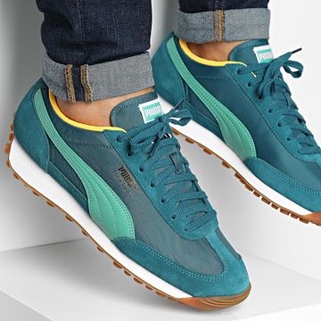 Puma - Easy Rider Vintage 399028 Verde Frío Jade Escarcha Blanco Sneakers