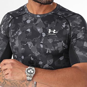 Under Armour - Camiseta HeatGear 1386937 Negro Carbón Gris