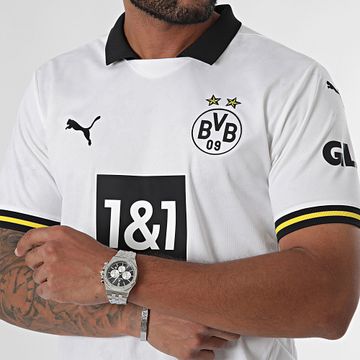 Puma - Borussia Dortmund 09 Camiseta de Fútbol Tercera Replica 774964 Blanco Negro Amarillo