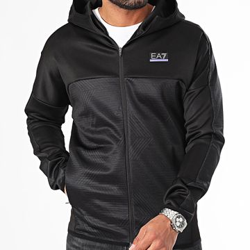 EA7 Emporio Armani - 6DPM70-PJJHZ Chaqueta con cremallera y capucha Negro