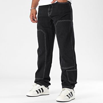 Ikao - Vaqueros negros relaxed fit