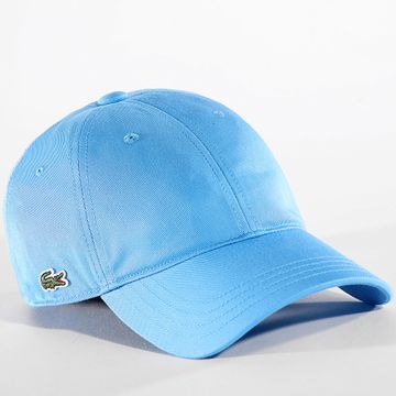 Lacoste - Gorra de cocodrilo bordada con logotipo lateral Azul claro