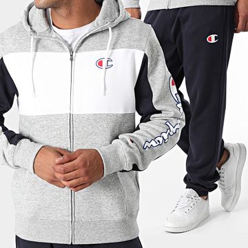 Champion - Chándal Azul Marino Gris Blanco 220412