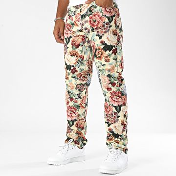 2Y Premium - Vaqueros florales amarillos