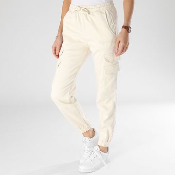 Project X Paris - Pantalones cargo para mujer TF239707 Beige claro
