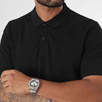 Jack And Jones - Polo básico de manga corta Negro