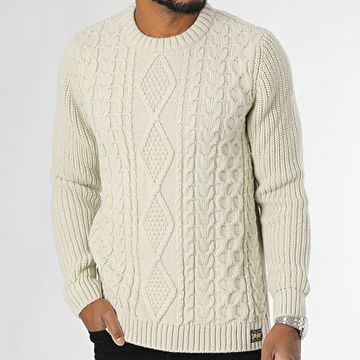 Superdry - Jersey Jacob Caleb M6110638A Beige claro