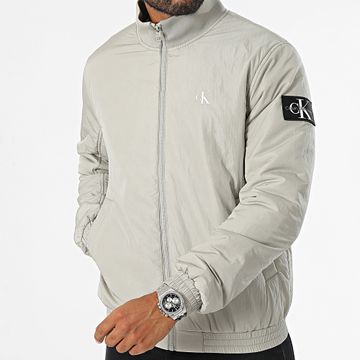 Calvin Klein - 5592 Chaqueta gris claro con cremallera