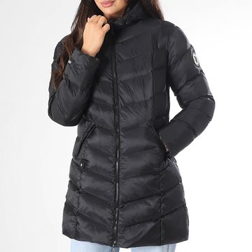 Comme Des Loups - Consolador largo con capucha para mujer Vienna Negro