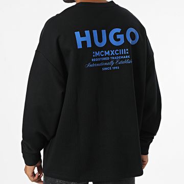Hugo Azul - Sudadera de cuello redondo Naviu 50510732 Negro