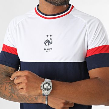 FFF - Maillot De Foot France Color Block Blanc Bleu Marine Rouge