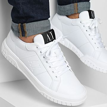 Armani Exchange - Canastas XM000128 AF10859 Blanco brillante