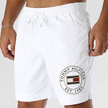 Tommy Hilfiger - Traje de baño largo con cordón 3427 Blanco