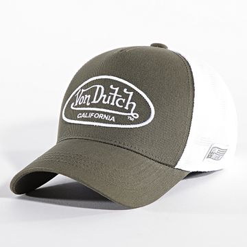 Von Dutch - Gorra Trucker B16 Caqui Verde Blanco