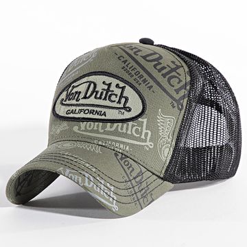 Von Dutch - Negro Caqui Verde Trucker Cafe Cap