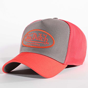 Von Dutch - Gorra Trucker VD-1-CT Gris Naranja Rosa