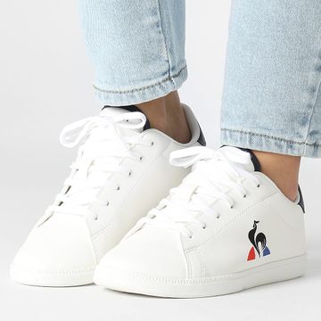 Le Coq Sportif - Courtset 2 GS Zapatillas Mujer 2422688 Optical Blanco Vestido Azul