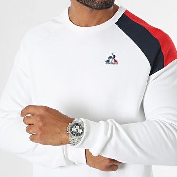 Le Coq Sportif - N2 Sudadera Tricolor Cuello Redondo 2423331 Blanco