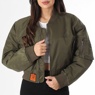 Bombers Original - Bomber Original Mujer Verde caqui