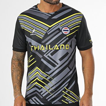 DKALI - Camiseta de fútbol Tailandia Negro Gris