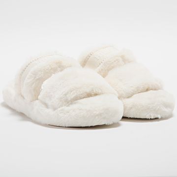 Tommy Hilfiger - Pantuflas de mujer Fur Basics Slipper 8343 Beige