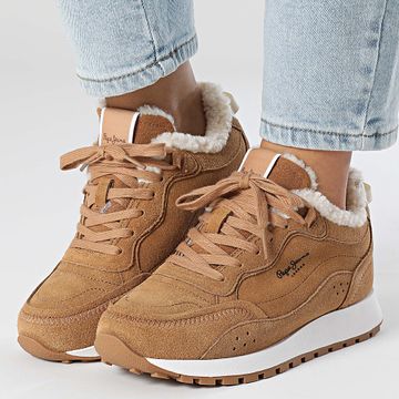 Pepe Jeans - Dean Block Zapatillas Mujer PLS60015 Marrón
