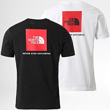 The North Face - Juego De 2 Camisetas Redbox A87NP Blanco Negro