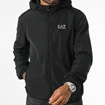 EA7 Emporio Armani - Chaqueta con capucha y cremallera 8NPB22-PNGRZ Negro