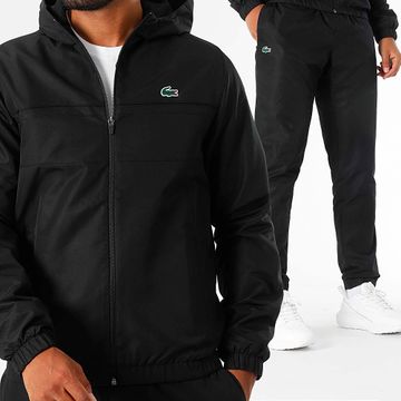 Lacoste - Chándal Regular Fit Logo Cocodrilo Negro