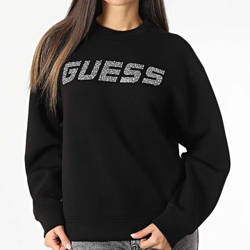 Guess - Sudadera de cuello redondo para mujer V4BQ15-K7UW2 Negro