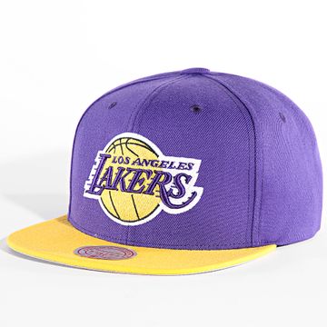 Mitchell and Ness - NBA Team 2 Tone 2.0 Lakers Gorra Snapback HHSS3264 Violeta Amarillo