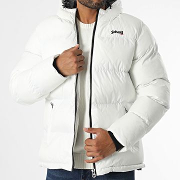 Schott NYC - Idaho 2 Chaqueta de pluma blanca con capucha