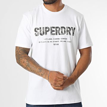 Superdry - Camiseta Loose Fit Utility Sport Logo M1012029A Blanca