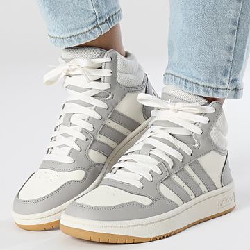 Adidas Performance - Zapatillas altas de mujer Hoops 3.0 Mid W IH0178 Cloud White Grey Two Gum 3