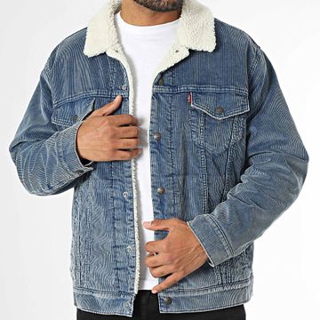 Levi's - Chaqueta con cuello de piel de oveja A5784 Azul